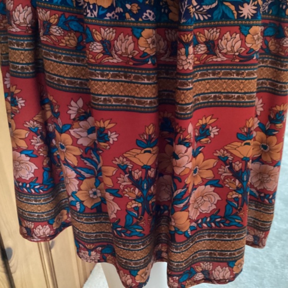 NWT Boho Floral Print Dress - Picture 5 of 7